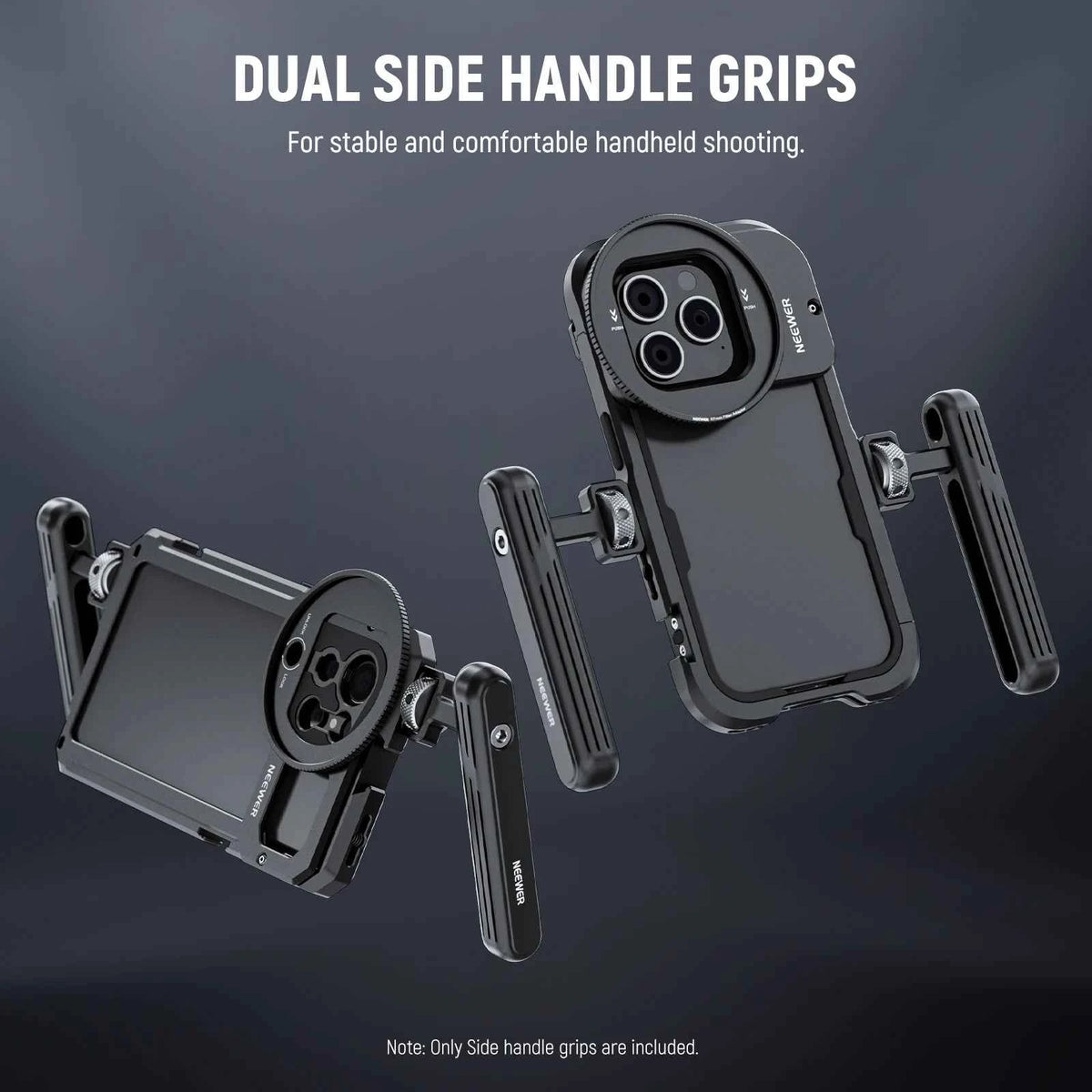 NEEWER 2-Pack Rotatable Handles for Smartphone Video Rigs