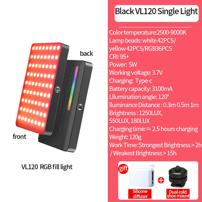 Ulanzi VL120 RGB LED Video Light