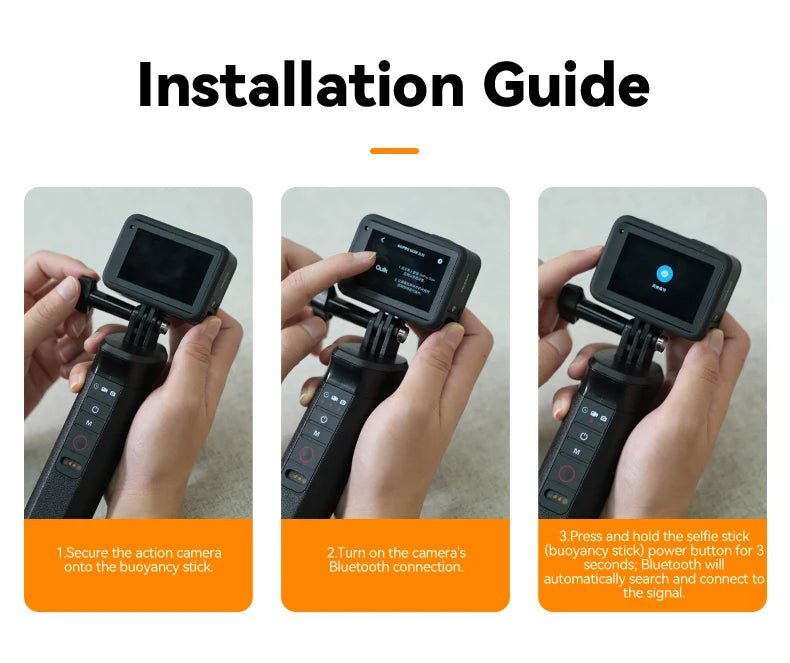 TELESIN Floating Selfie Stick with Remote for GoPro HERO - CameraHUB