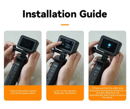 TELESIN Floating Selfie Stick with Remote for GoPro HERO - CameraHUB