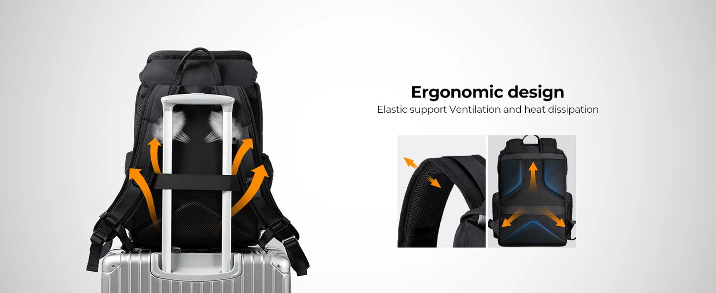 K&F Concept 25L Camera Backpack with 15.6-Inch Laptop Compartment