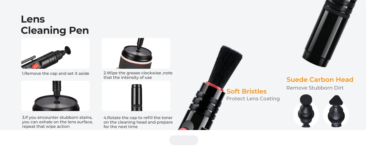 K&F Concept Camera Lens Cleaning Kit for Cameras & Screens