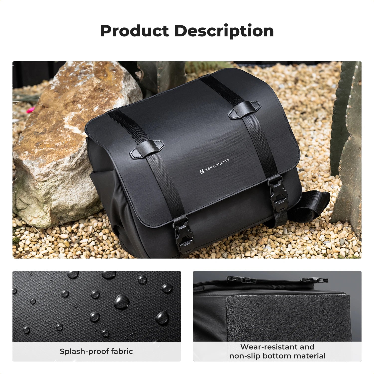 K&F Concept 10L Camera Sling Bag with Rain Cover