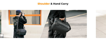 K&F Concept Waterproof 10L Camera Sling Bag for Cameras & Drones - Grey