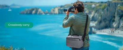 BAGSMART Camera Sling Bag with Tripod Holder