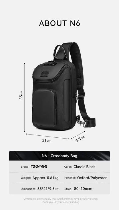 ReeYee N6 6L Security Sling Chest Bag