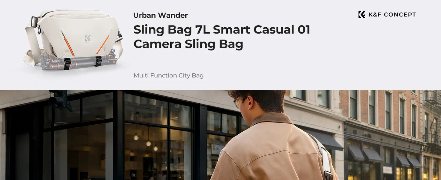 K&F Concept 7L Lightweight Camera Sling Bag