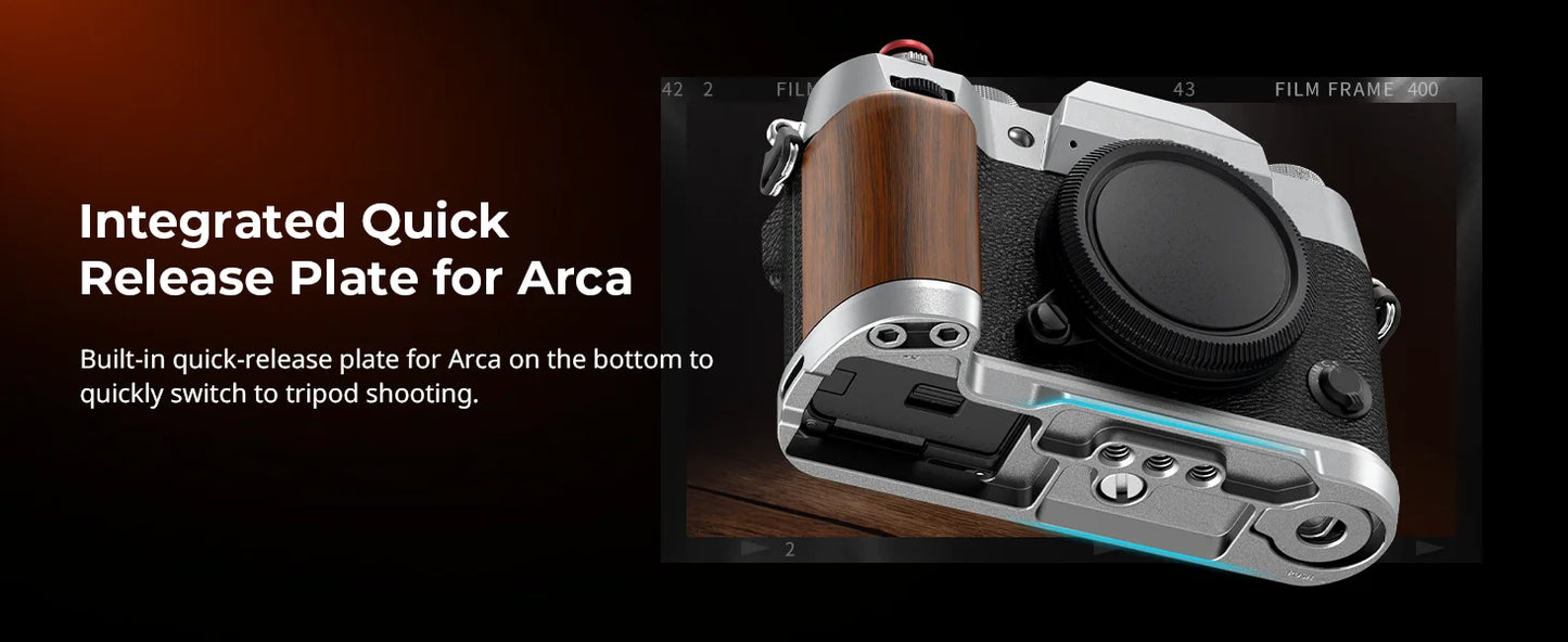 SmallRig 4735 Wooden L-Shape Grip for Fujifilm X-T50