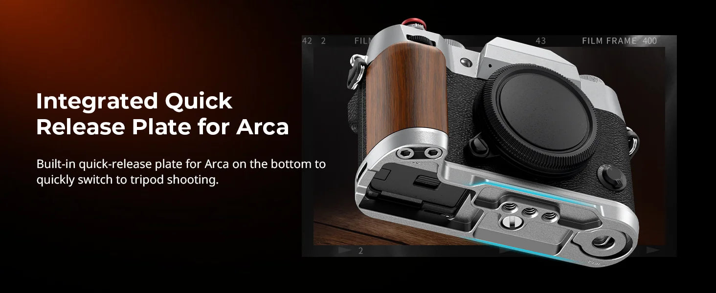 SmallRig 4735 Wooden L-Shape Grip for Fujifilm X-T50