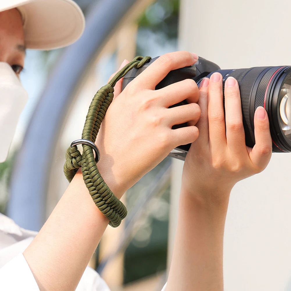 Camera Hub Essentials Paracord Camera Wrist Strap - Black 1PCS