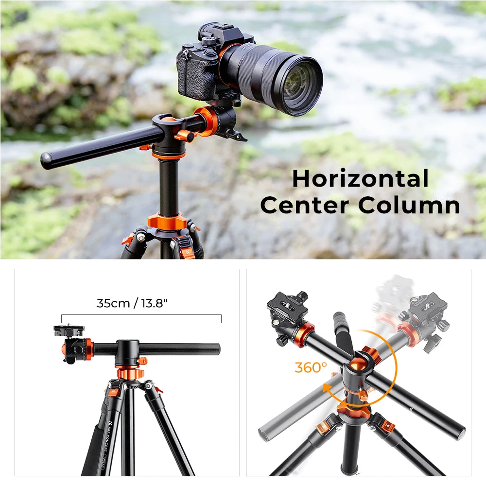 K&F Concept T255A3 72-Inch Aluminium Monopod Tripod