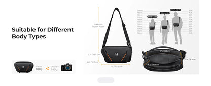 K&F Concept 7L Lightweight Camera Sling Bag