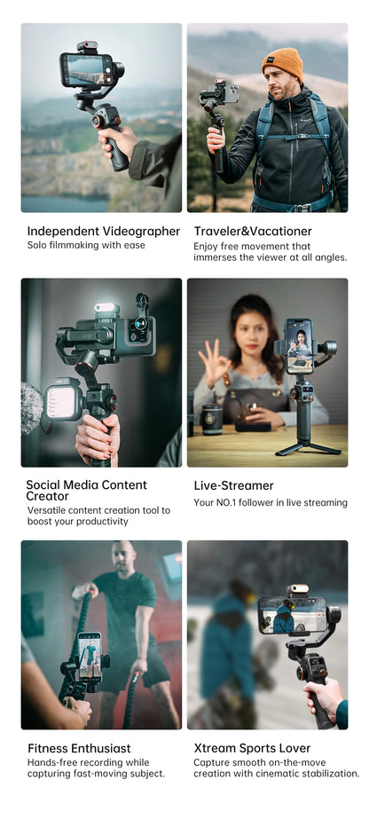Hohem iSteady M6 Smartphone Gimbal Kit with AI Tracker