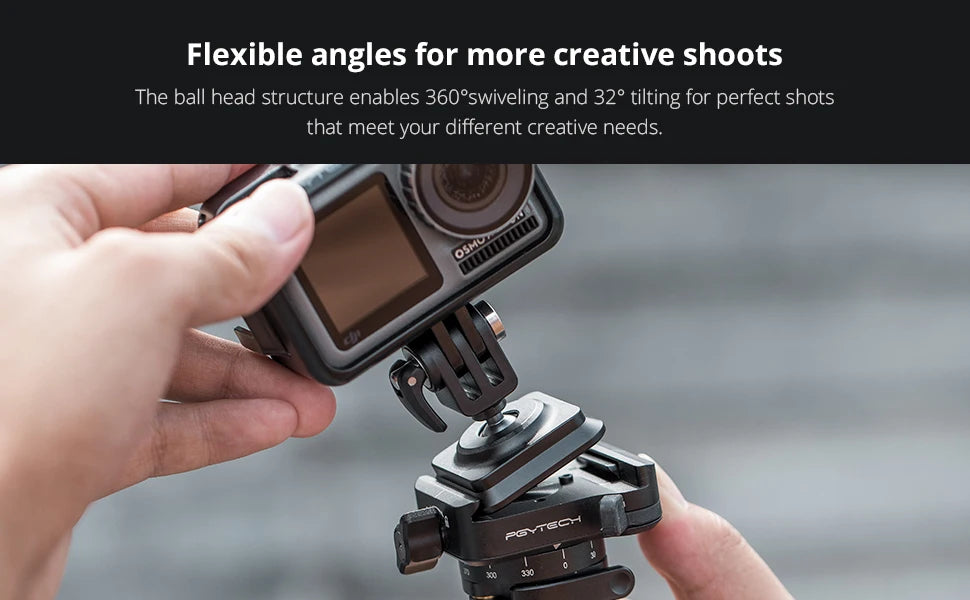 PGYTECH Arca Quick Release Plate for Action Cameras