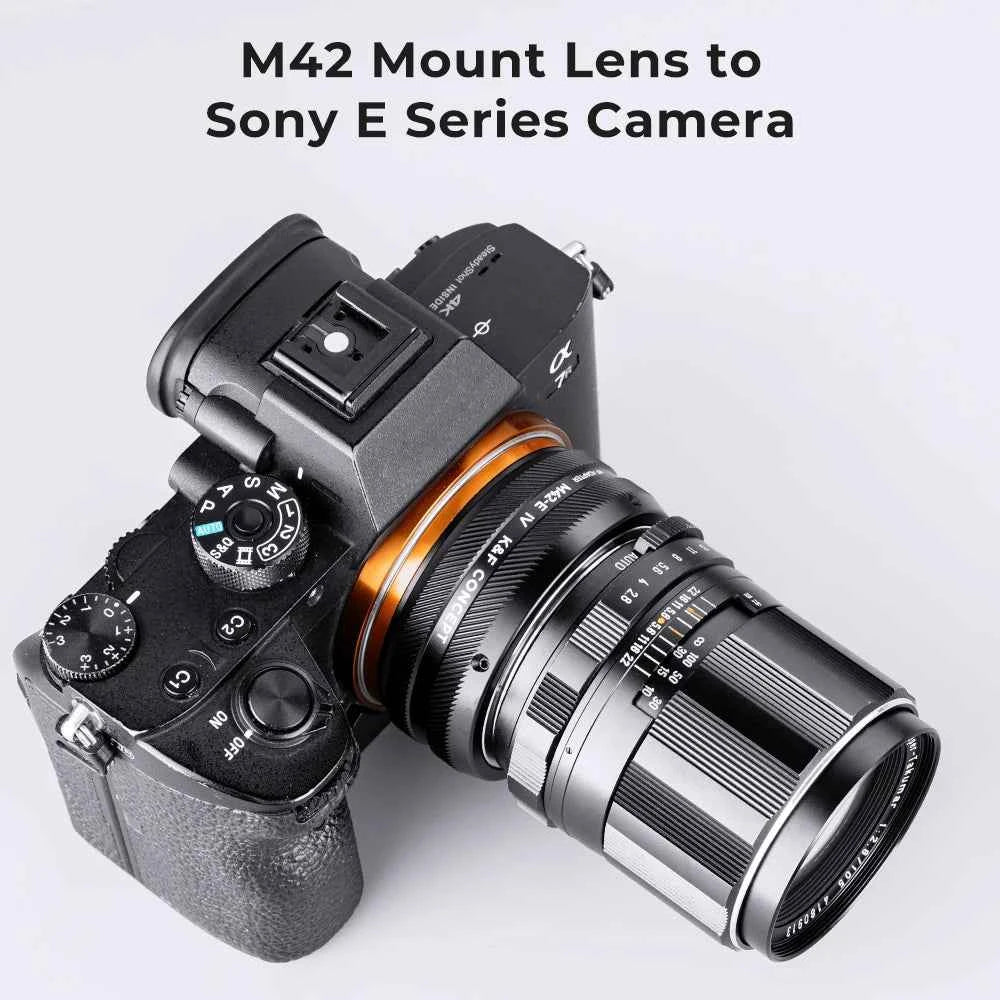 K&F CONCEPT Camera Lens Adapter for M42 Mount Lens to Sony E NEX Canon EF EOS R EOS M Nikon F Z Fujifilm FX M4/3 Leica SR Camera