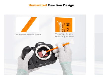 K&F Concept 10-Pack Camera Sensor Cleaning Swab Kit
