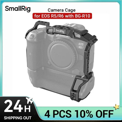 SmallRig Camera Cage for Canon EOS R5 / R6 / R5 C with BG-R10 Battery Grip