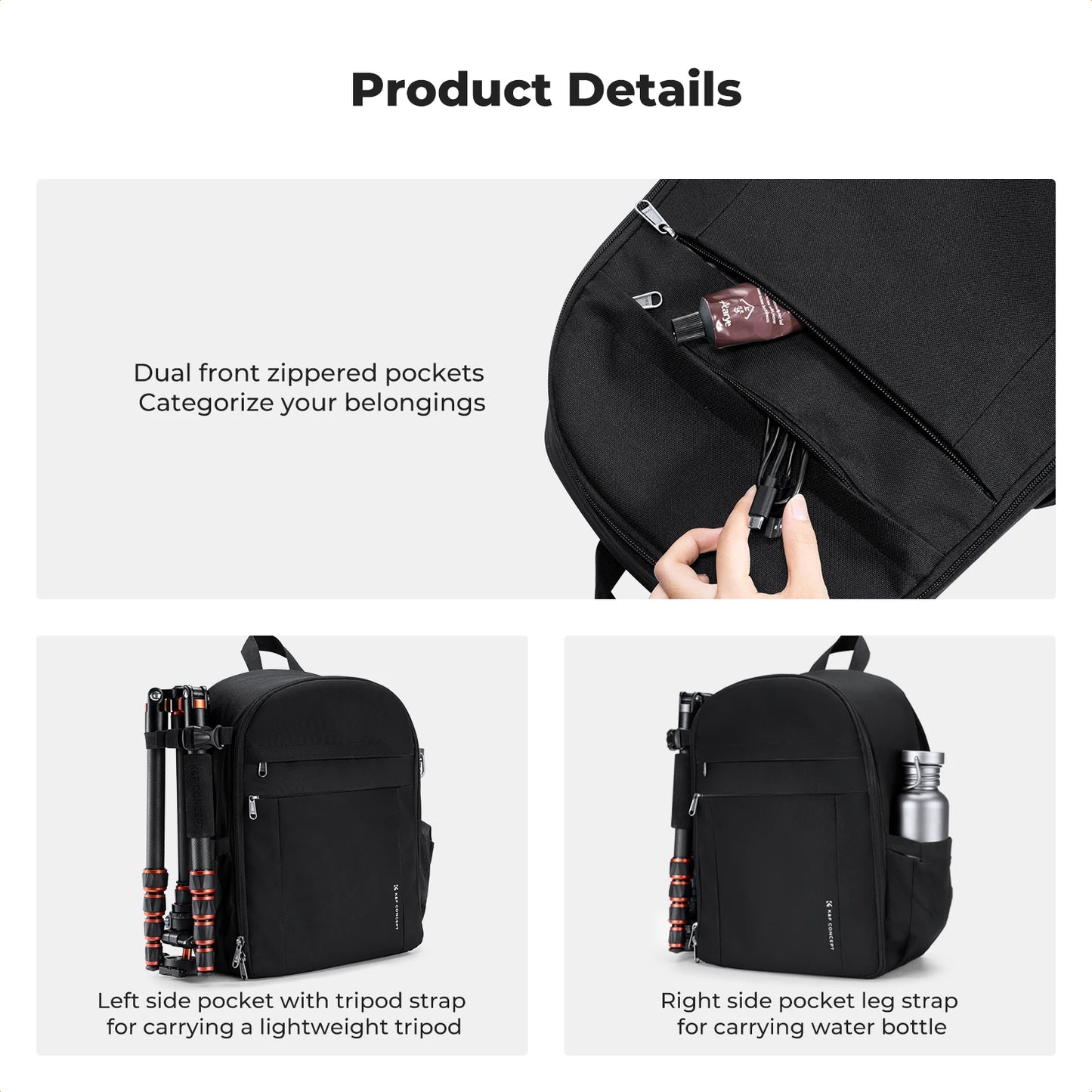 K&F Concept 13L Lightweight Camera Backpack