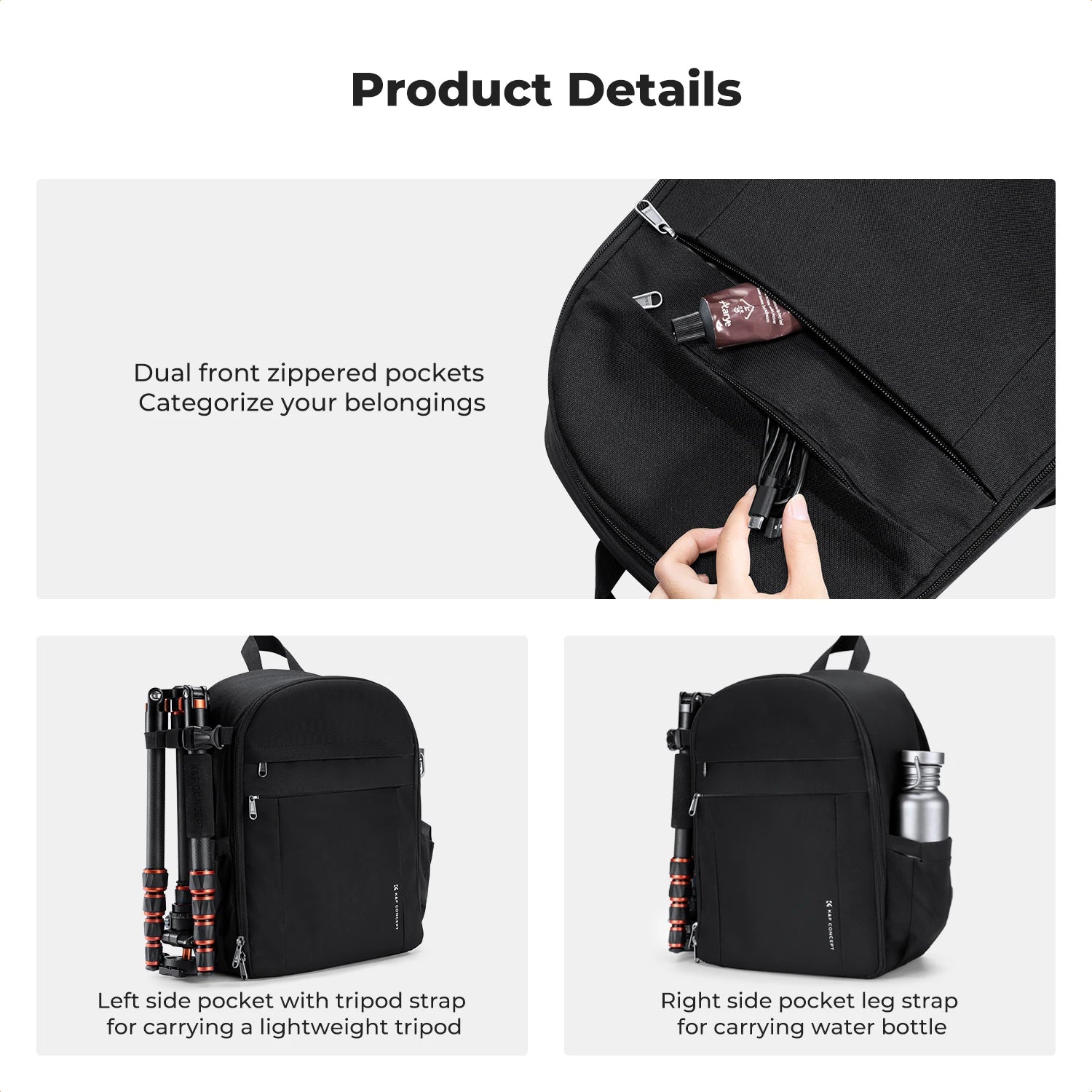 K&F Concept 13L Lightweight Camera Backpack
