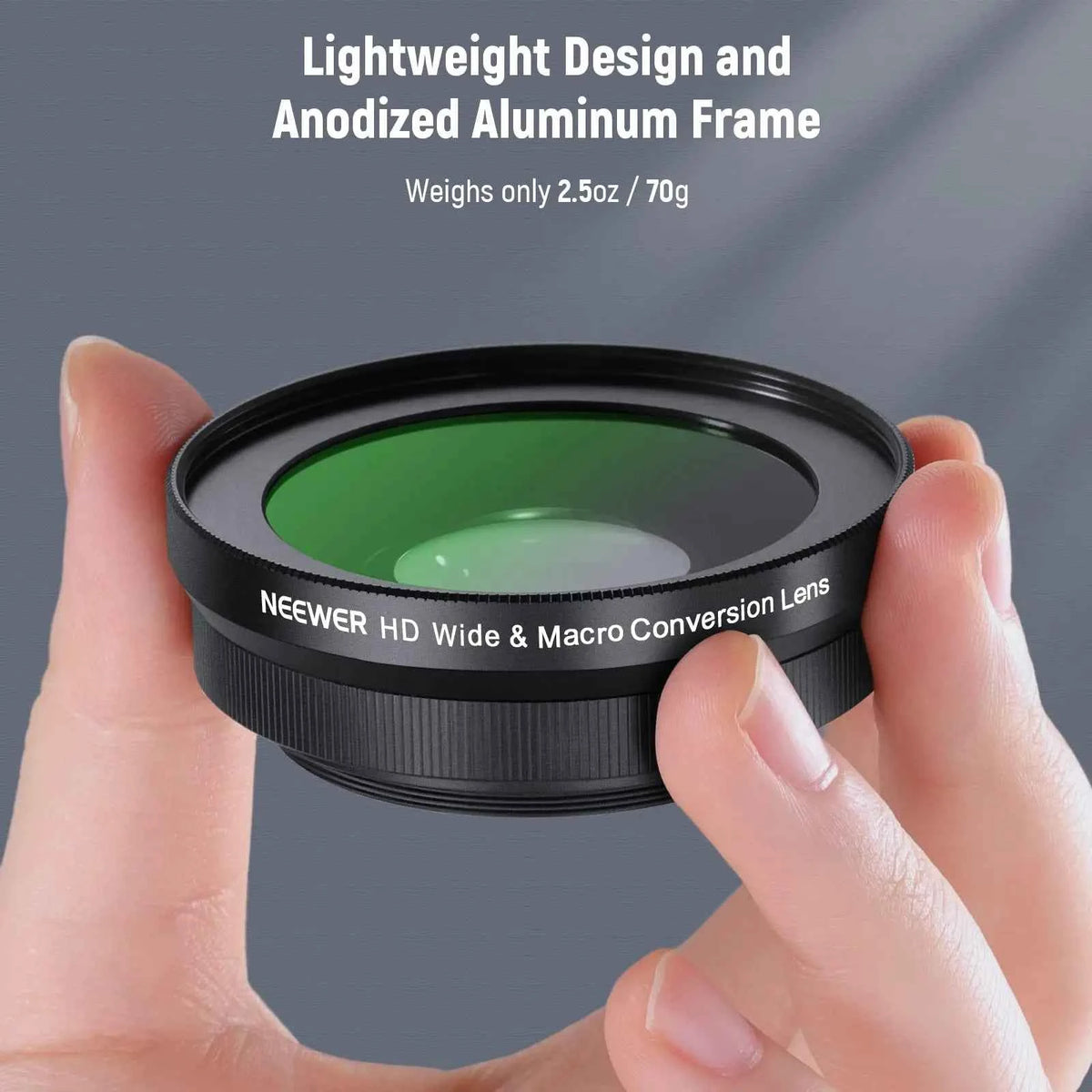 NEEWER 40.5mm HD Wide-Angle and 10x Macro Lens Adapter