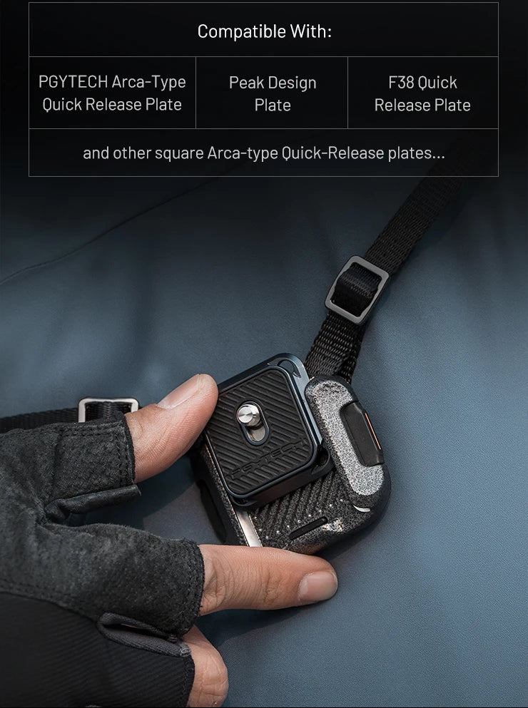 PGYTECH Shoulder Strap Quick Release Clamp & Plate