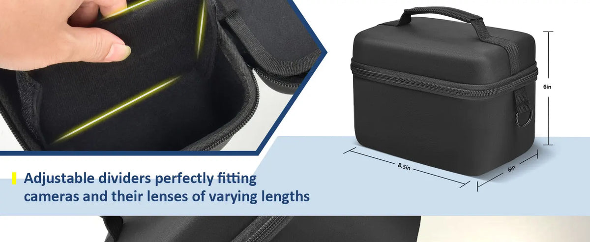 Hard Camera Case for DSLR and Mirrorless Cameras