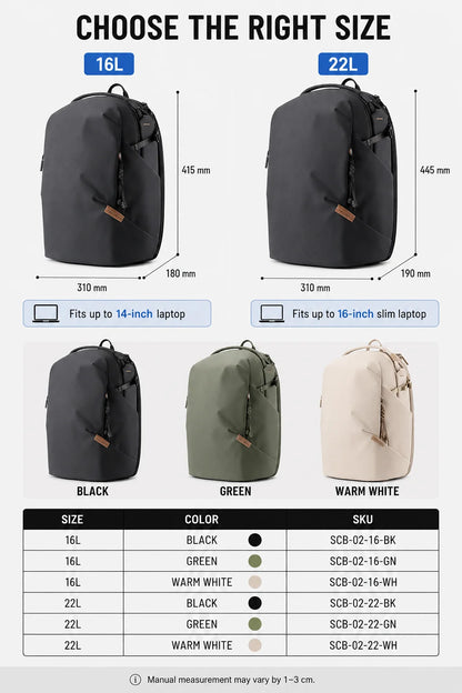 SOARSHOT 16L/22L Water-Resistant Camera Backpack