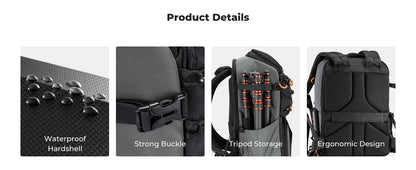 K&F Concept 25L Camera Backpack with Rain Cover