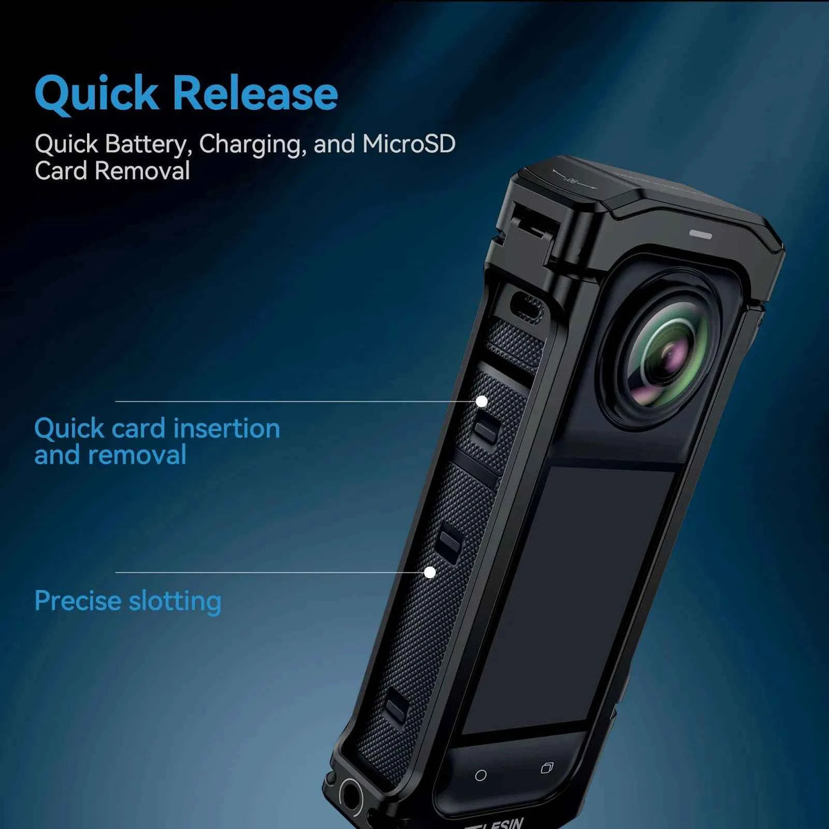 TELESIN Aluminium Frame Cage for Insta360 X4