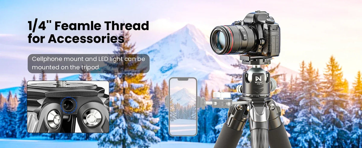 WEYLLAN GX9 Heavy-Duty Carbon Fibre Tripod