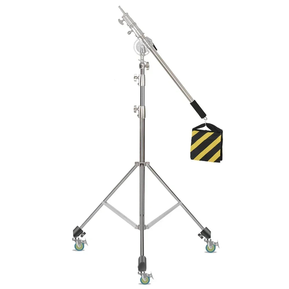 Heavy-Duty Stainless Steel Photography Light Stand