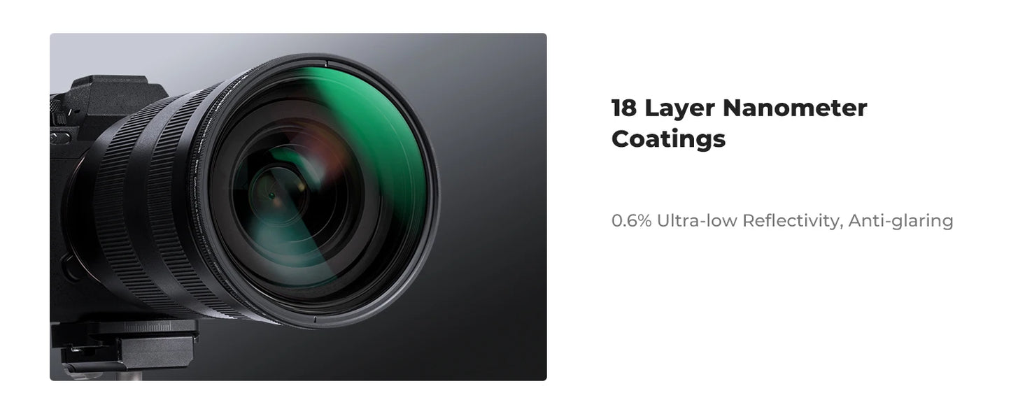 K&F Concept 49mm–82mm Multi-Function Camera Filter