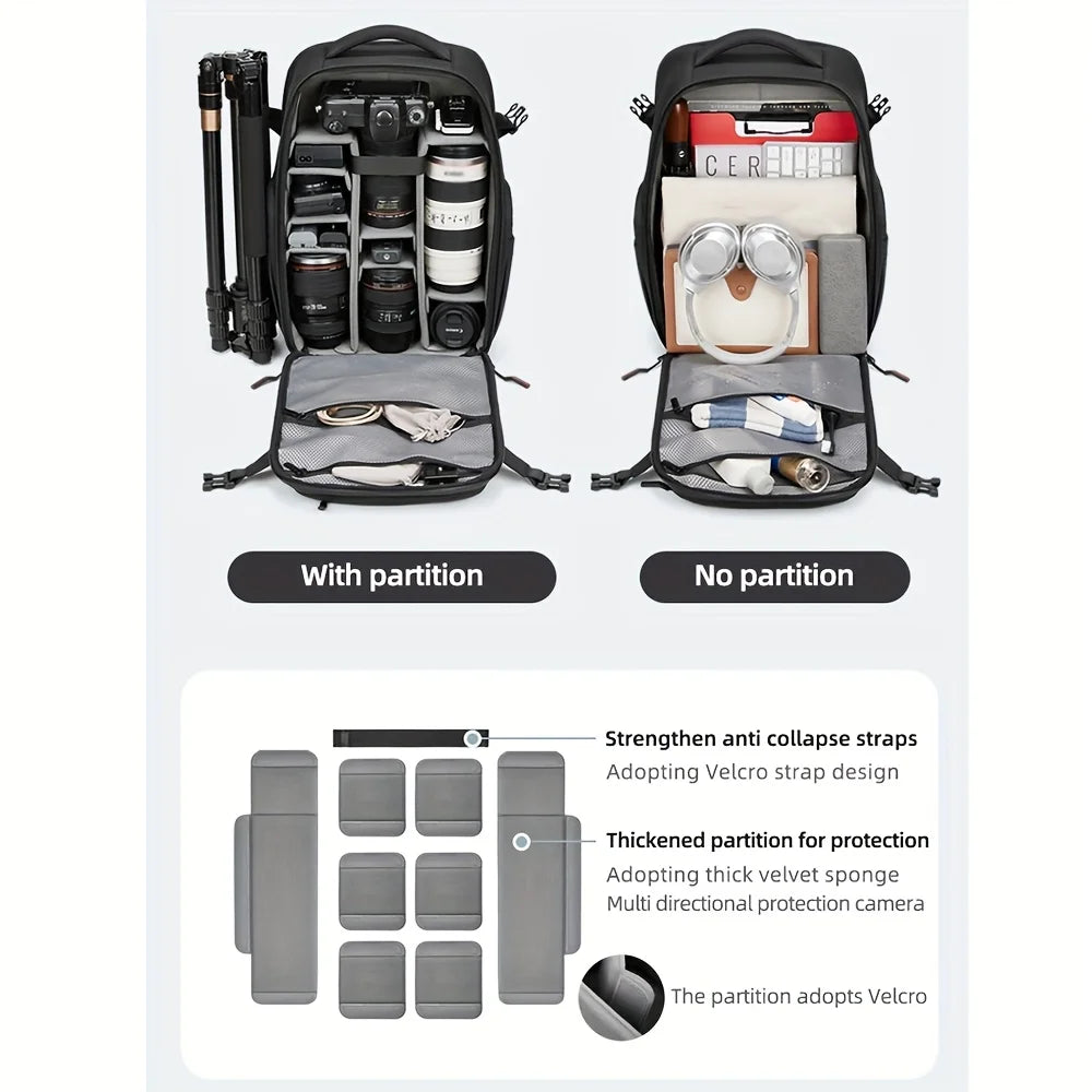 Large Drone Camera Backpack with TSA Lock