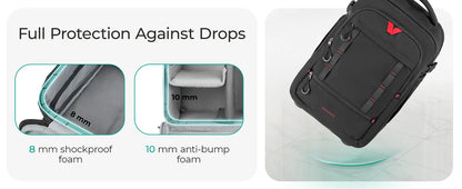 BAGSMART Rolling Camera Bag Backpack