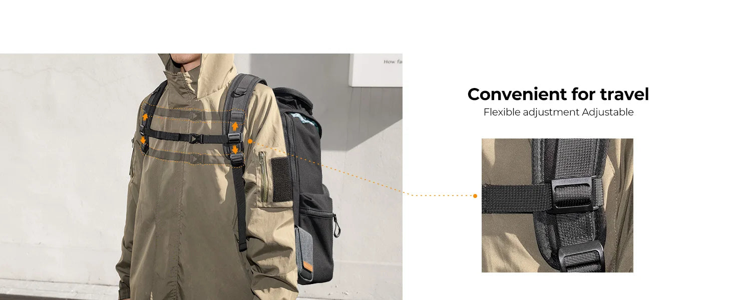 K&F Concept 25L Camera Backpack with 15.6-Inch Laptop Compartment