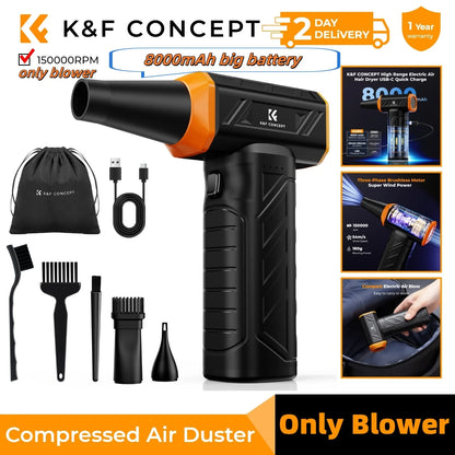 K&F Cordless Electric Air Duster & Camera Cleaner