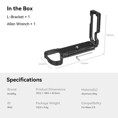 SmallRig Nikon Z8 L-Bracket, Cage & Kit Options