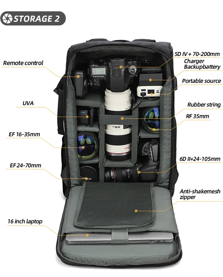 Large Capacity Camera & Drone Backpack product image
