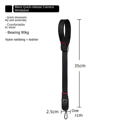 Camera Hub Essentials Leather & Nylon Quick Release Wrist Strap