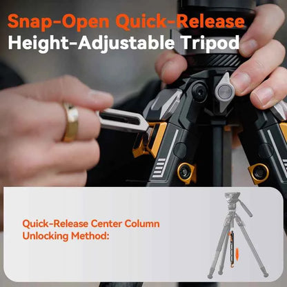 COMAN T1/T1S V5 Carbon Fibre Tripod with Video Head