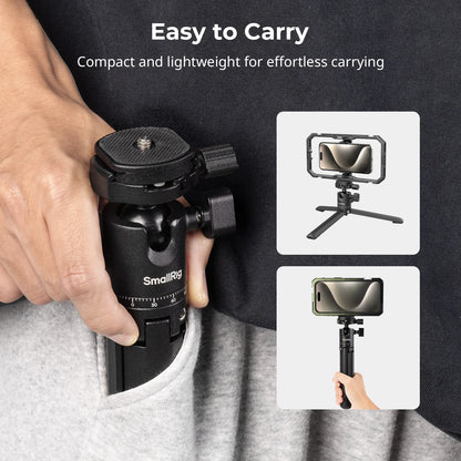 SmallRig 4630 Metal Tabletop Tripod with Arca-Swiss Quick Release Plate