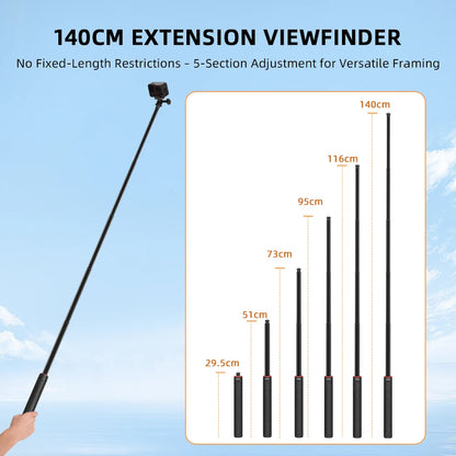 Flymile Extendable Vlog Tripod Handle for Action Cameras