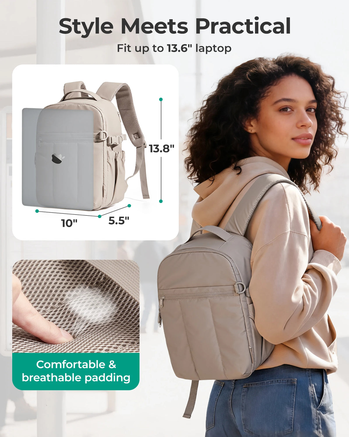 BAGSMART Multifunctional DSLR Camera Backpack - CameraHUB