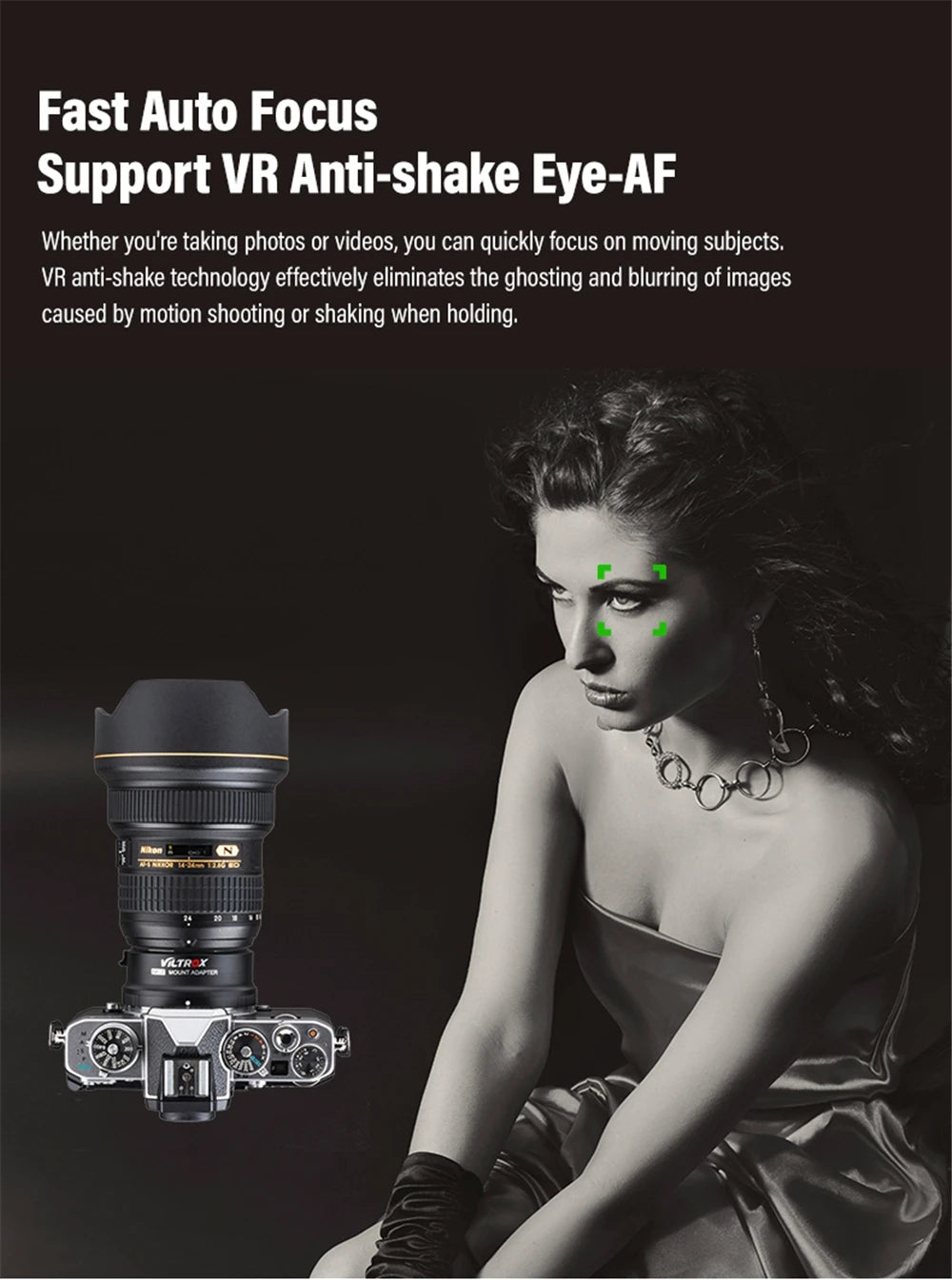 VILTROX NF-Z Nikon F to Nikon Z Autofocus Lens Adapter