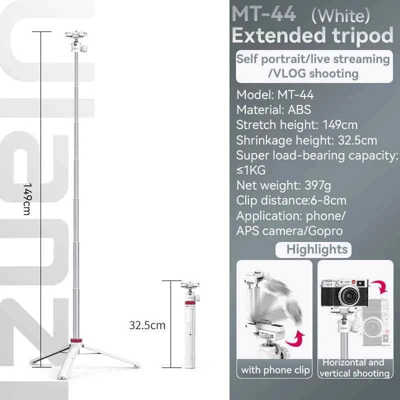 Ulanzi MT-44 Extendable Vlog Tripod