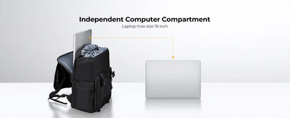 K&F Concept 25L Camera Backpack with 15.6-Inch Laptop Compartment