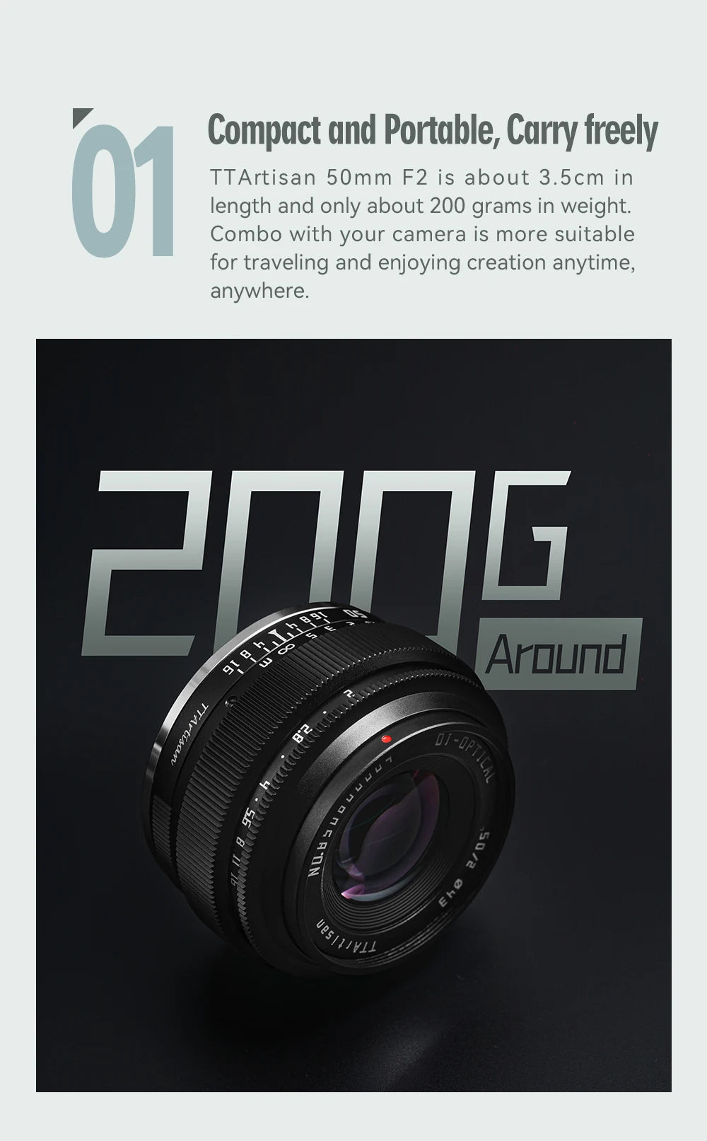 TTArtisan 50mm f/2 Full Frame Manual Focus Lens