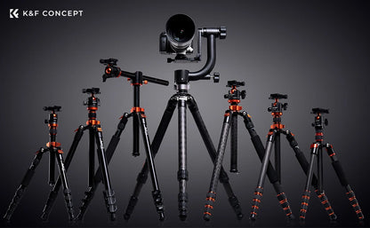 K&F A255C2 Carbon Fibre Tripod with 360 Degree Ball Head