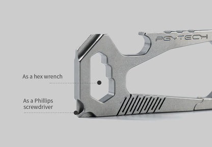 PGYTECH EDC Titanium Multifunction Carabiner Tool