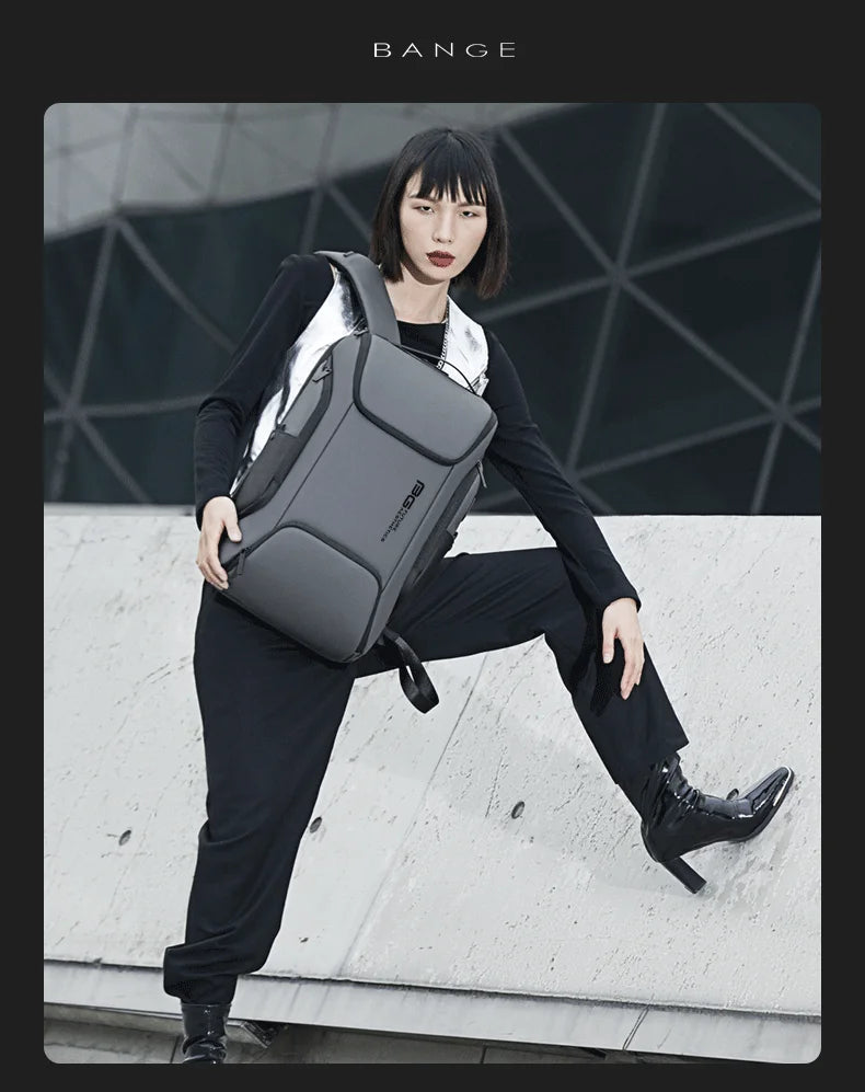 BANGE Business USB Charging 15.6-Inch Laptop Backpack